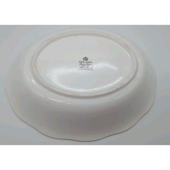Royal Albert Silver Birch Oval Vegetable Serving Dish Bone China 1940 - Picture 2 of 6